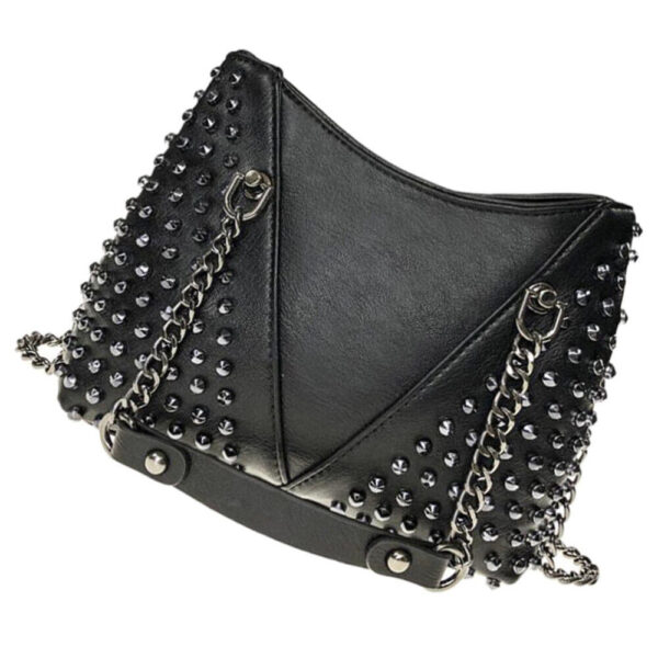 Rivet Shoulder Chain Bag