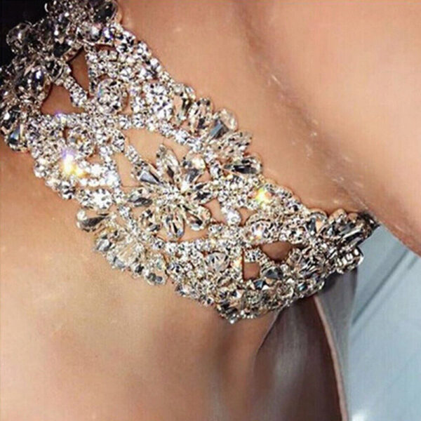 Rhinestone Crystal Choker Necklace - Image 2