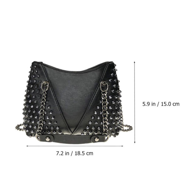 Rivet Shoulder Chain Bag - Image 2