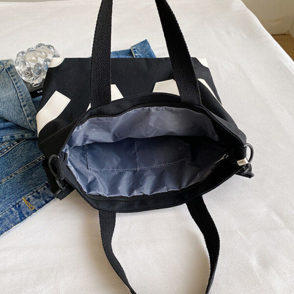 Women's Canvas Tote Shoulder Bag - Image 4